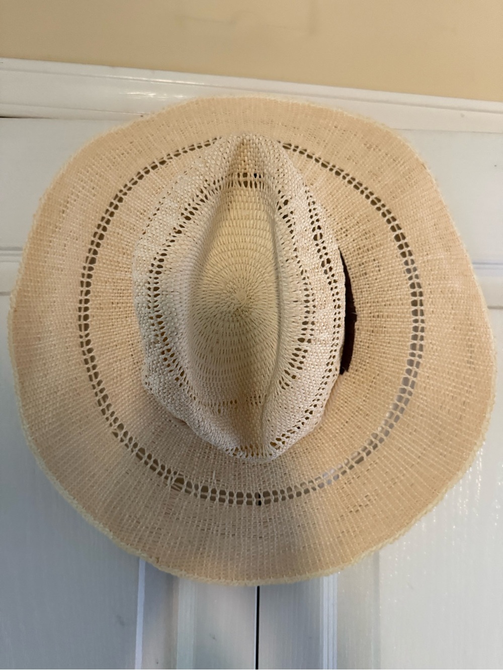 Billabong Cream Open-Weave Sun Hat